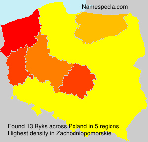 Surname Ryks in Poland Surname Ryks in Poland