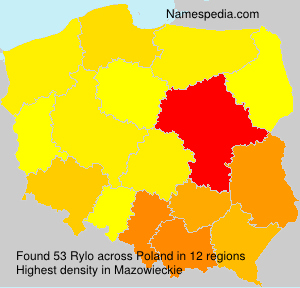 Surname Rylo in Poland Surname Rylo in Poland
