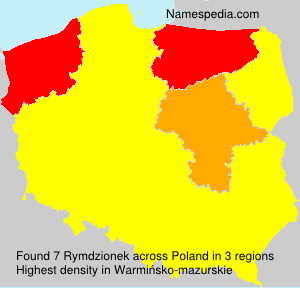 Surname Rymdzionek in Poland Surname Rymdzionek in Poland