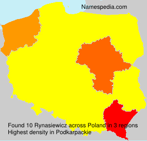 Surname Rynasiewicz in Poland Surname Rynasiewicz in Poland