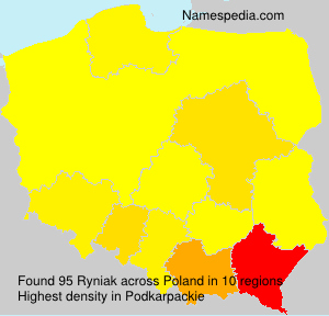 Surname Ryniak in Poland Surname Ryniak in Poland