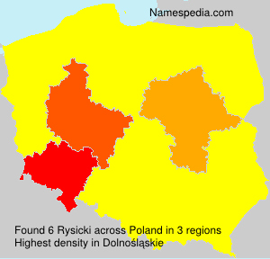 Surname Rysicki in Poland Surname Rysicki in Poland
