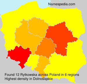 Surname Rytkowska in Poland