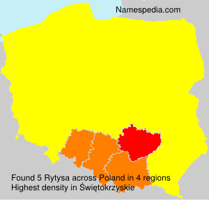 Surname Rytysa in Poland Surname Rytysa in Poland