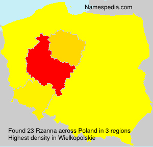 Surname Rzanna in Poland Surname Rzanna in Poland