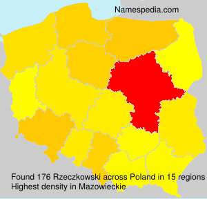 Surname Rzeczkowski in Poland