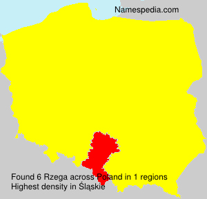 Surname Rzega in Poland