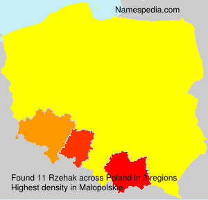 Surname Rzehak in Poland