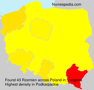 Surname Rzemien in Poland