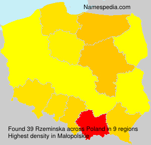 Surname Rzeminska in Poland Surname Rzeminska in Poland
