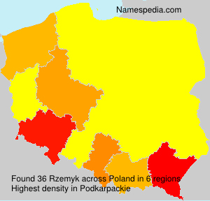 Surname Rzemyk in Poland