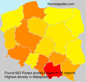 Surname Rzepa in Poland