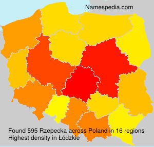 Surname Rzepecka in Poland
