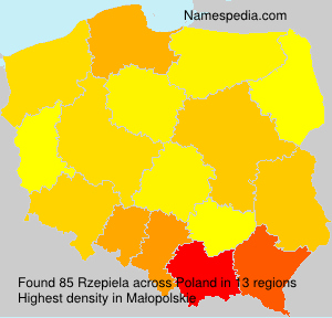 Surname Rzepiela in Poland Surname Rzepiela in Poland