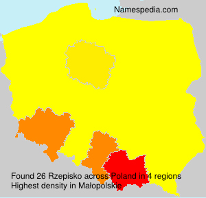 Surname Rzepisko in Poland