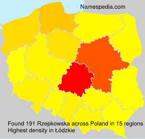Surname Rzepkowska in Poland