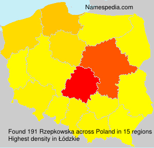 Surname Rzepkowska in Poland Surname Rzepkowska in Poland