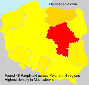 Surname Rzeplinski in Poland Surname Rzeplinski in Poland