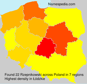 Surname Rzepnikowski in Poland Surname Rzepnikowski in Poland