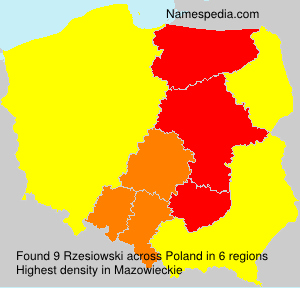 Surname Rzesiowski in Poland Surname Rzesiowski in Poland