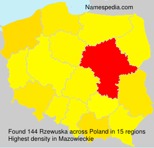 Surname Rzewuska in Poland Surname Rzewuska in Poland