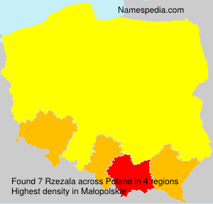 Surname Rzezala in Poland Surname Rzezala in Poland