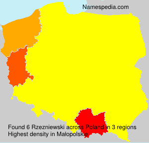 Surname Rzezniewski in Poland Surname Rzezniewski in Poland
