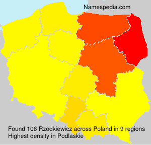 Surname Rzodkiewicz in Poland Surname Rzodkiewicz in Poland