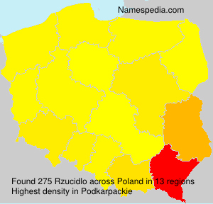 Surname Rzucidlo in Poland Surname Rzucidlo in Poland