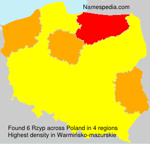 Surname Rzyp in Poland Surname Rzyp in Poland