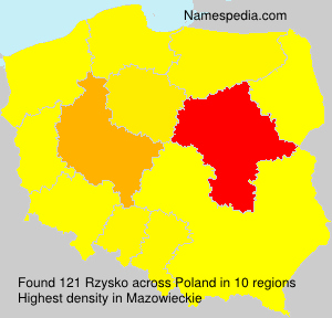 Surname Rzysko in Poland Surname Rzysko in Poland