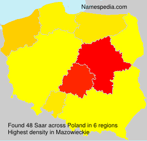 Surname Saar in Poland Surname Saar in Poland