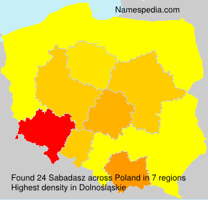 Surname Sabadasz in Poland Surname Sabadasz in Poland