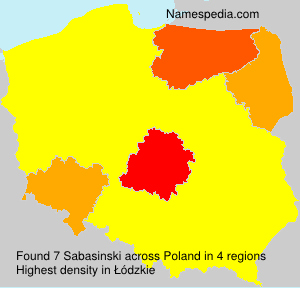 Surname Sabasinski in Poland Surname Sabasinski in Poland