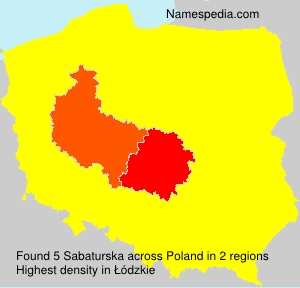 Surname Sabaturska in Poland Surname Sabaturska in Poland