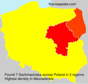 Surname Sachmacinska in Poland Surname Sachmacinska in Poland