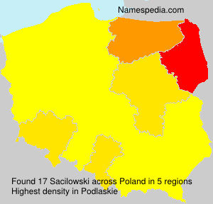 Surname Sacilowski in Poland Surname Sacilowski in Poland