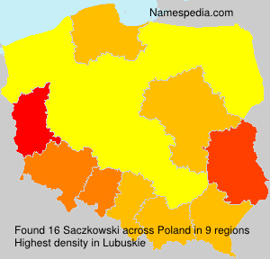 Surname Saczkowski in Poland Surname Saczkowski in Poland