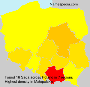 Surname Sada in Poland Surname Sada in Poland