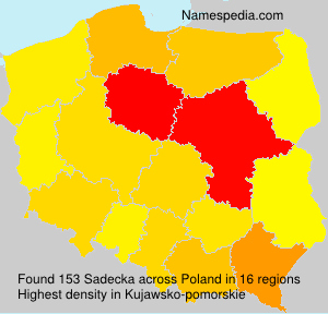 Surname Sadecka in Poland Surname Sadecka in Poland