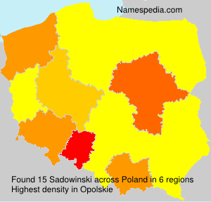 Surname Sadowinski in Poland Surname Sadowinski in Poland