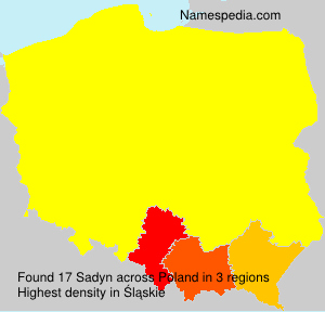 Surname Sadyn in Poland