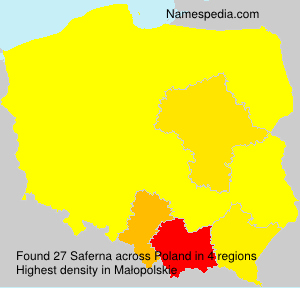 Surname Saferna in Poland Surname Saferna in Poland