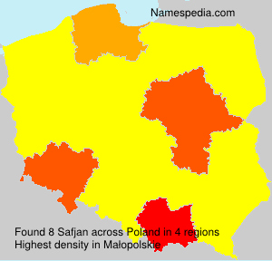 Surname Safjan in Poland Surname Safjan in Poland