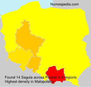 Surname Sagula in Poland Surname Sagula in Poland