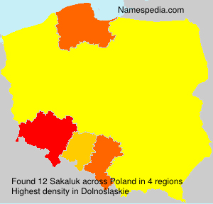 Surname Sakaluk in Poland Surname Sakaluk in Poland