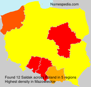 Surname Saldak in Poland Surname Saldak in Poland