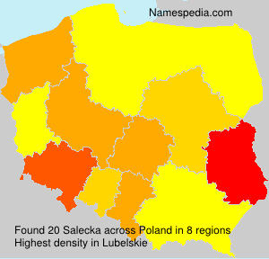 Surname Salecka in Poland Surname Salecka in Poland