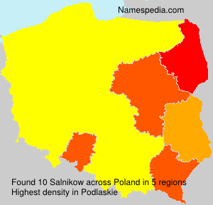 Surname Salnikow in Poland Surname Salnikow in Poland