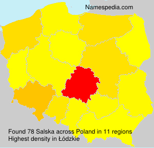 Surname Salska in Poland Surname Salska in Poland